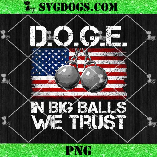 DOGE In Big Balls We Trust 2025 PNG