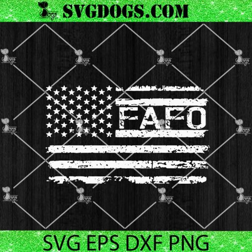 FAFO Flag USA SVG