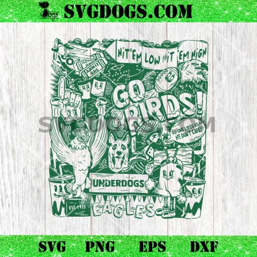 Go Birds Philadelphia Eagles SVG, Underdogs SVG PNG