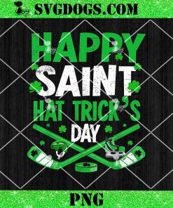 Happy Saint Hat Trick’s Day PNG, Hockey St Patrick’s PNG