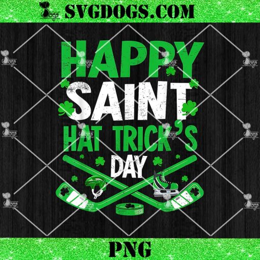 Happy Saint Hat Trick’s Day PNG, Hockey St Patrick’s PNG