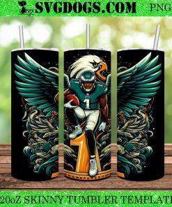 Philadelphia Eagles Super Bowl LIX Champions 20oz Tumbler Wrap PNG