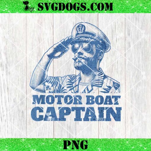 Motor Boat Captain PNG