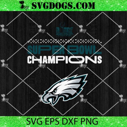 Philadelphia Eagles Super Bowl LIX Champions 2025 SVG