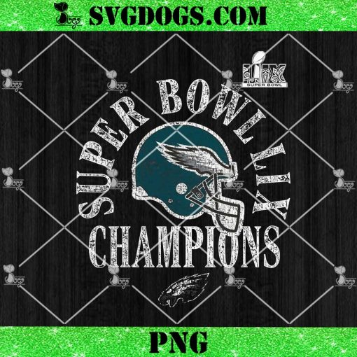 Philadelphia Eagles Super Bowl LIX Champions Helmet PNG