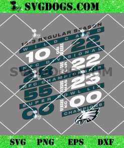 Philadelphia Eagles Super Bowl LIX Champions SVG Bundle, Eagles Fanatics Counting Points Score SVG PNG