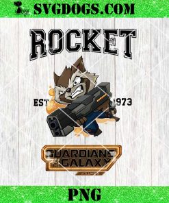 Rocket EST 1973 Guaroians Galaxy PNG