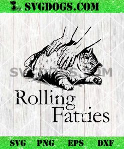 Rolling Fatties Cat SVG PNG