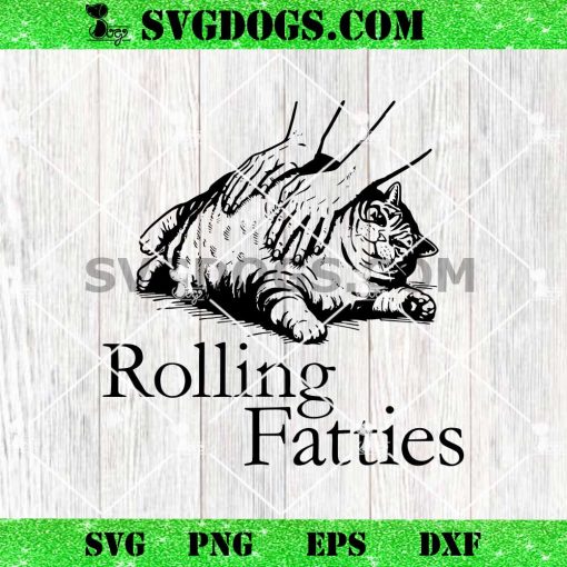 Rolling Fatties Cat SVG PNG