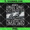 Philadelphia Eagles Super Bowl LIX Champions Helmet PNG