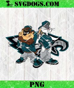 Taz and Bugs Kriss Kross Philadelphia Eagles PNG