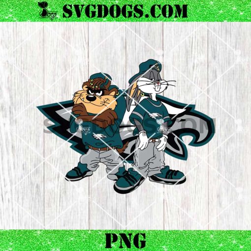 Taz and Bugs Kriss Kross Philadelphia Eagles PNG