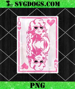 Valentine’s Day Queen of Hearts PNG, Cute Pink Dolly Valentine PNG