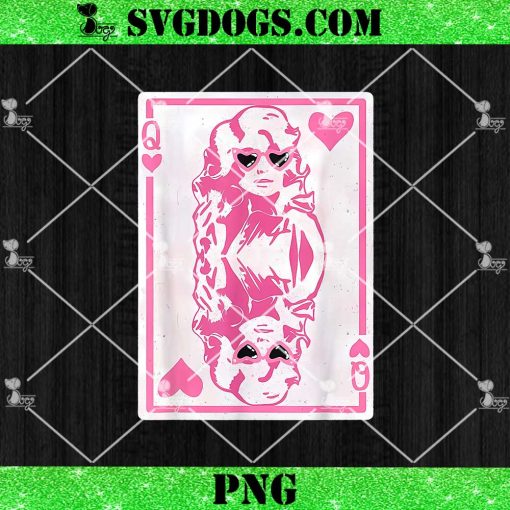 Valentine’s Day Queen of Hearts PNG, Cute Pink Dolly Valentine PNG