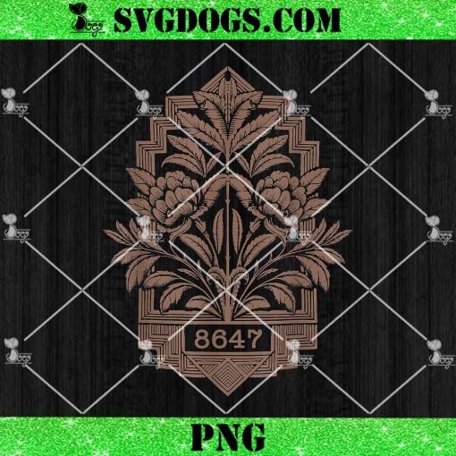 8647 Subtle Anti Trump 86 47 Floral Boho PNG