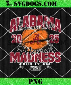 Alabama Crimson Tide March Madness 2025 PNG