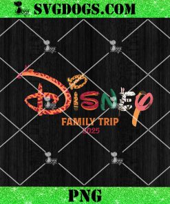 Disney Family Trip 2025 PNG