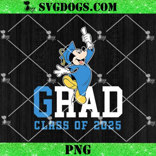 Disney Mickey Mouse Graduation Class of 2025 PNG