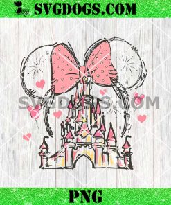 Disney Minnie Mouse Castle PNG, Magic Kingdom Family PNG