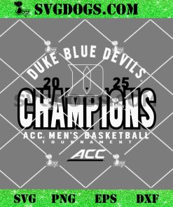 Duke Blue Devils Men’s Basketball ACC Champs 2025 SVG