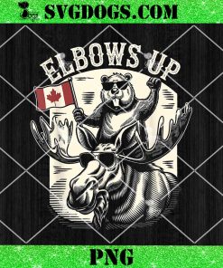 Elbows Up Canada PNG, Canada Beaver And Moose PNG