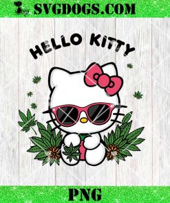 Hello Kitty Cannabis PNG, Stoned Kitty PNG