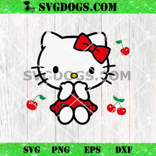 Hello Kitty Cherry SVG PNG