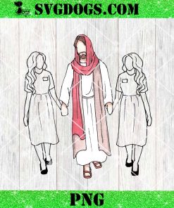 Jesus And 2 Daughters PNG