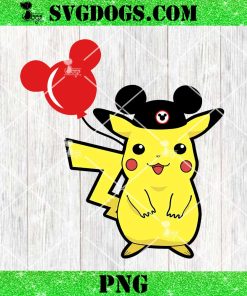 Pikachu Mickey Mouse Balloons PNG