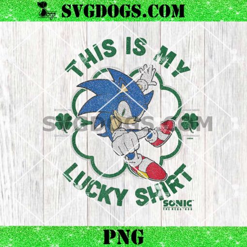 Sonic The Hedgehog St Patrick’s Day PNG