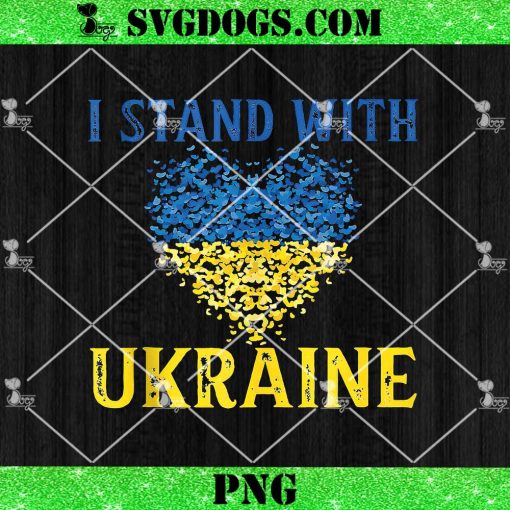 Support Ukraine I Stand With Ukraine PNG