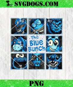 The Blue Bunch PNG, Power Rangers Sesame Street Cookie Monsters Stitch PNG