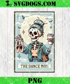 The Dance Mom Skeleton Tarot Card PNG