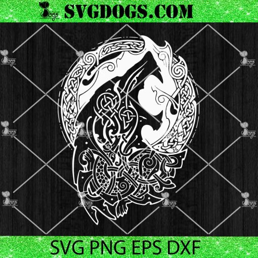 Wolf Celtic Proud Viking Warrior Nordic Mythology SVG