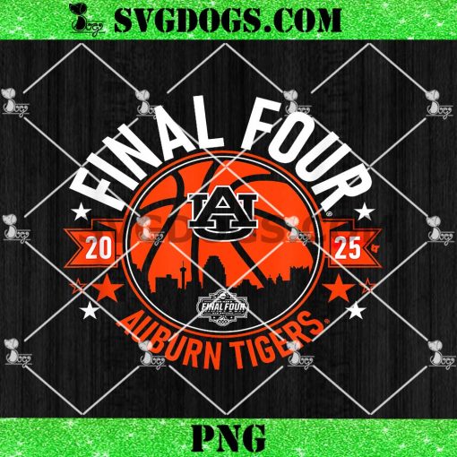 Auburn Tigers Basketball 2025 PNG, Final Four NCAA PNG
