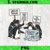 Penguins Protest Against Trump Tariffs PNG, Funny Penguin Tariff PNG