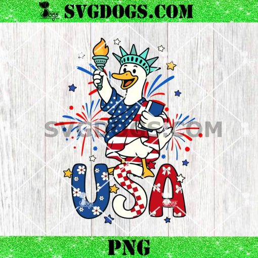 4th Of July Goose USA PNG, Duck American PNG
