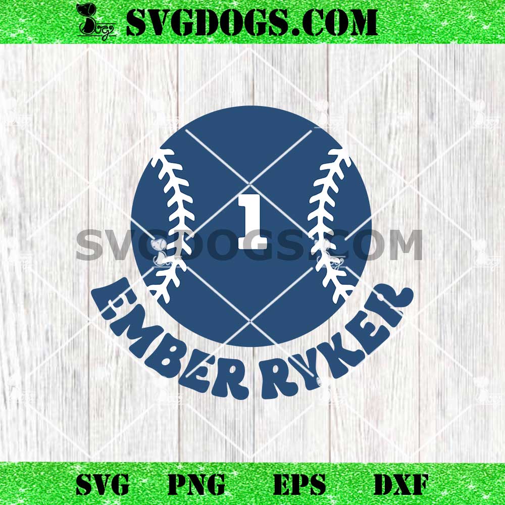Baseball 1 Custom Name SVG PNG, Ember Ryker SVG Baseball 1 Custom Name SVG PNG, Ember Ryker SVG