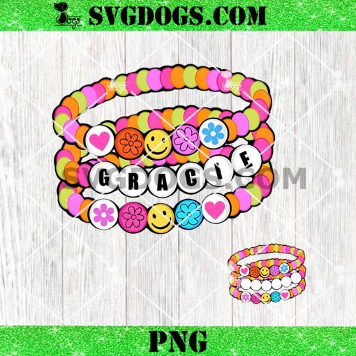 Beaded Bracelets Custom Name PNG