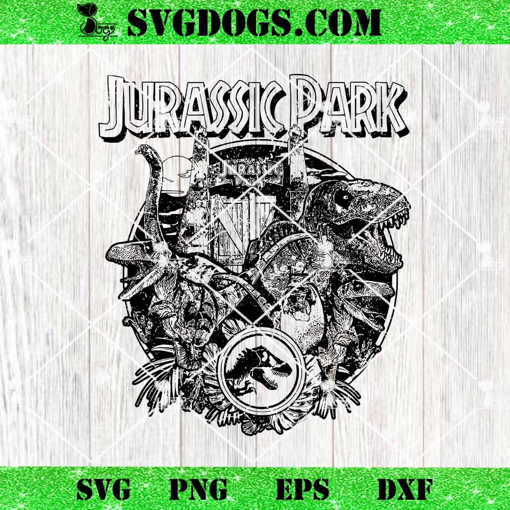 Disney Jurassic Park SVG, Jurassic Park Distressed SVG PNG Disney Jurassic Park SVG, Jurassic Park Distressed SVG PNG