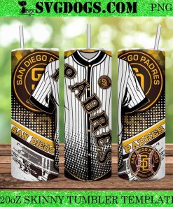 Jersey San Diego Padres 20oz Tumbler Wrap PNG