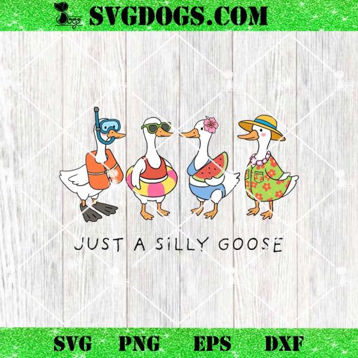 Just A Silly Goose Summer PNG, Goose Family PNG