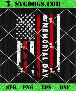 Memorial Day Flag USA SVG