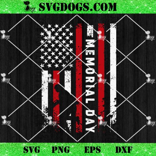 Memorial Day Flag USA SVG