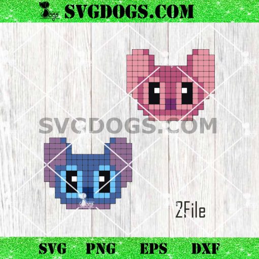 Pixel Art Stitch SVG Bundle, Disney Stitch SVG