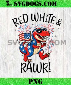 Red White and Rawr PNG