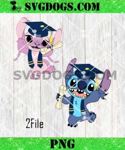 Stitch Graduation 2025 PNG Bundle, Disney Stitch Class of 2025 PNG