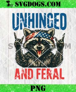Unhinged And Feral PNG, Raccoon 4th Of July PNG