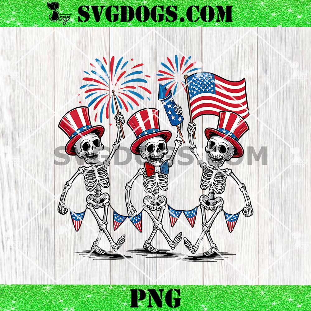 4th Of July Dancing Skeletons PNG, Patriotic PNG 4th Of July Dancing Skeletons PNG, Patriotic PNG