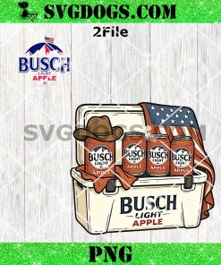 Busch Light Apple Beer Cowboy PNG, Busch Light 4TH Of July PNG